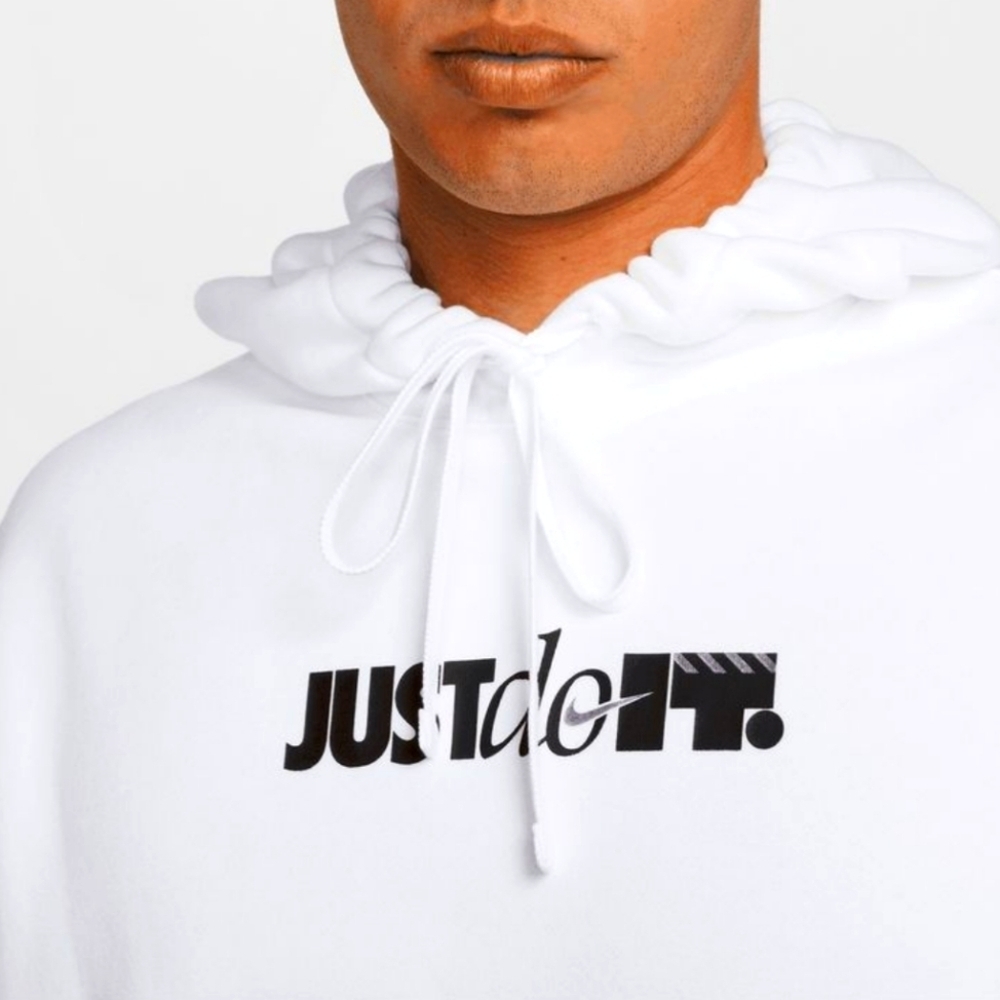 Nike White Just Do It Hoodie